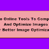 Two online tools to compress and optimize images