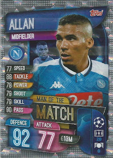 Topps Match Attax UEFA Champions League 2019-2020 (International Variant) SSC Napoli Set