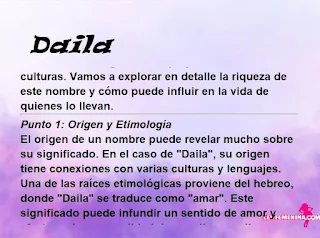significado del nombre Daila