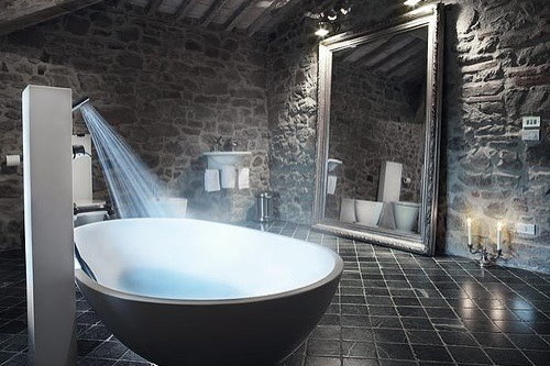 Rustic Spa Bathroom Design