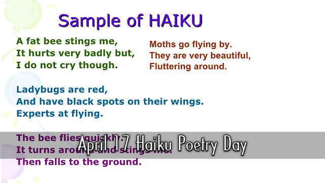 April 17 Haiku Poetry Day
