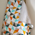 warms + cools geometric baby quilt.