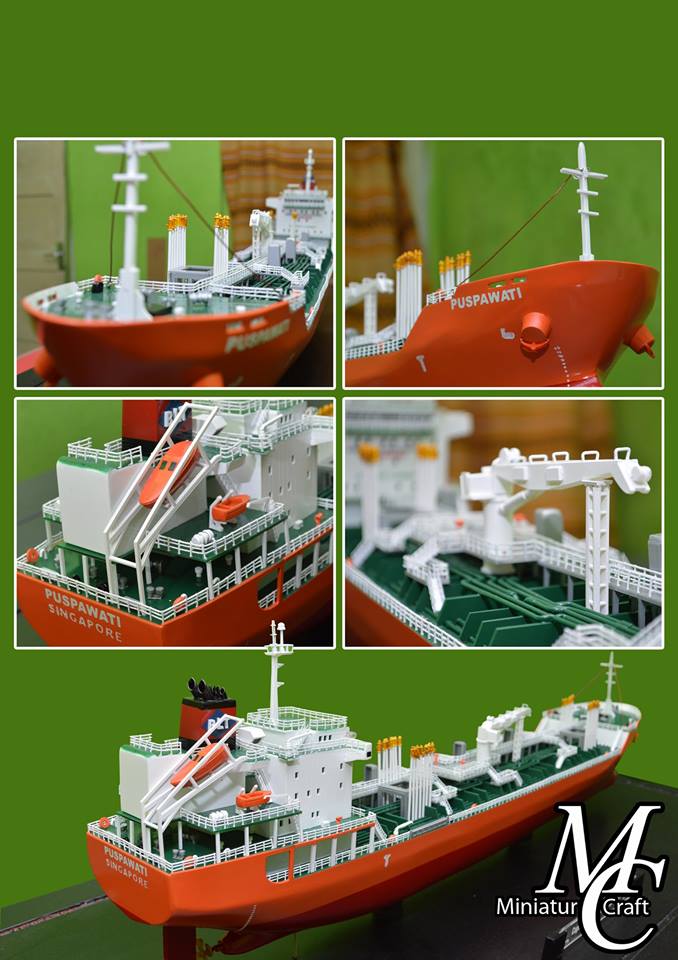 harga souvenir maket miniatur kapal tanker mt puspawati mid fighter pt pertamina rumpun art work planet kapal indonesia termurah