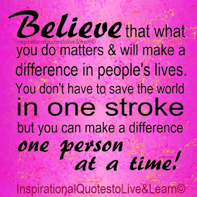 Believe you can make a difference, www.HealthyFitFocused.com