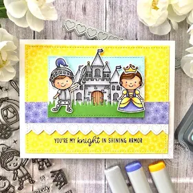 Sunny Studio Stamps: Heartstrings Border Dies Enchanted Frilly Frame Dies Everyday Card by Lynn Put