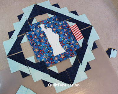 navy aqua blocks with statue of liberty