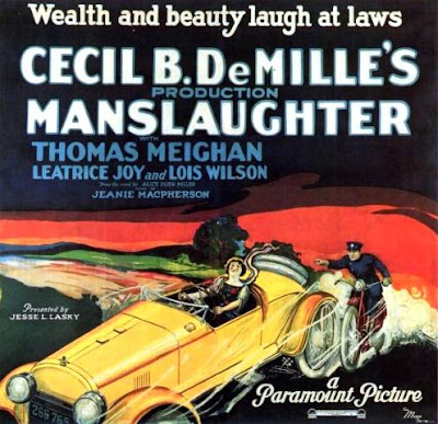 silent movie poster car