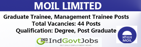 MOIL Limited Jobs 2024