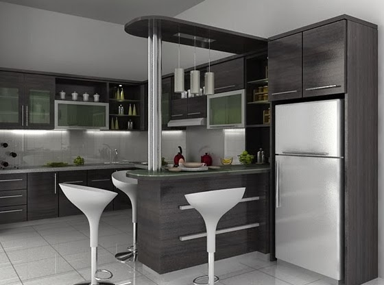 Contoh Desain  Dapur Modern Nan Praktis Desain  Rumah  
