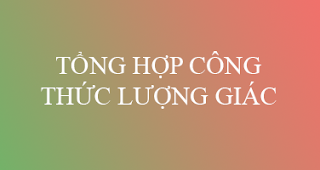 tong hop cong thuc toan luong giac