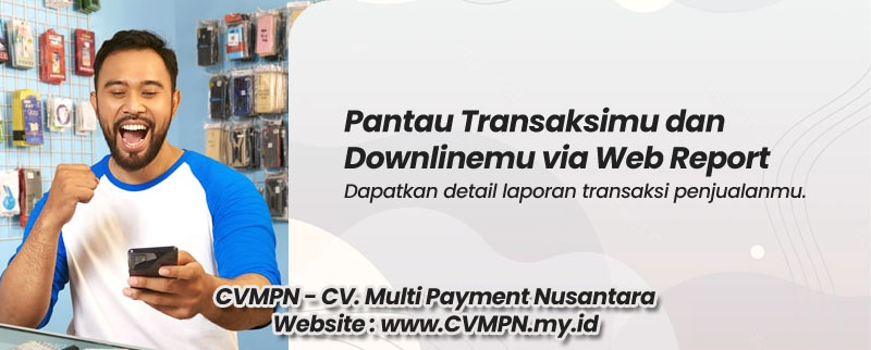 Cara Masuk / Login Web Report di Metro Reload Pulsa APK Murah CV. Metro Media Payment CVMPN Multi Payment Nusantara