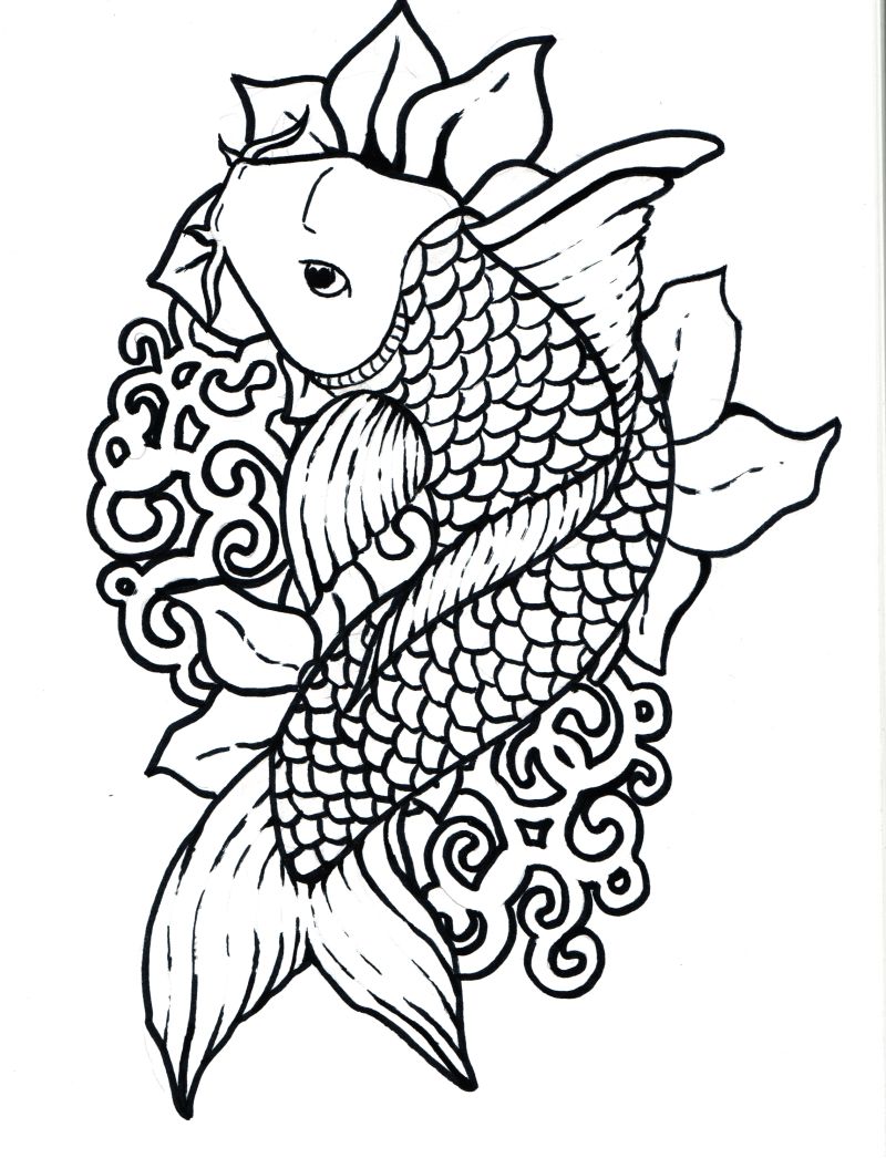 Download Zodiac tattoo designs there is only here: Koi Fish Tattoo Designs Sketch Collection
