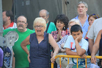 Exhibición de barrenadores en las fiestas de El Regato