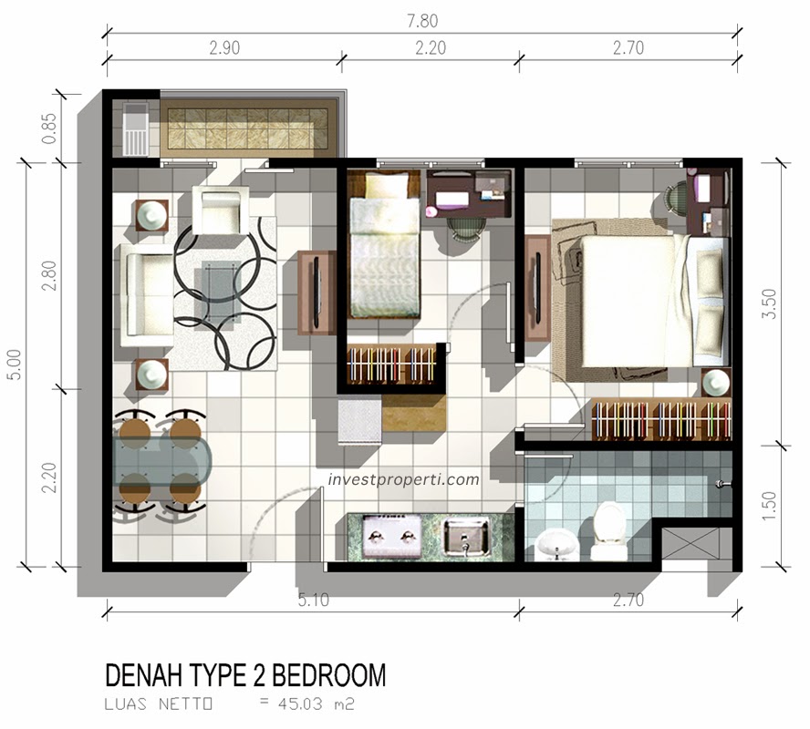 Design Interior Apartemen Tipe 36 Apartment Interior Design