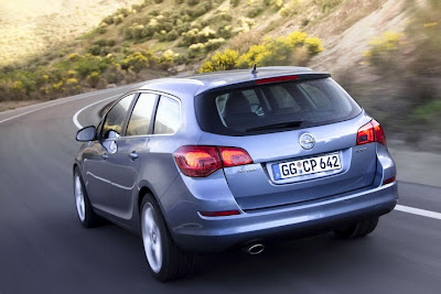 2011 Opel Astra Sports Tourer Rear Action View