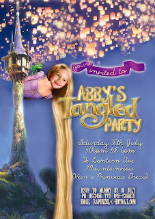 Tangled Party Personalized Invitation - regular format