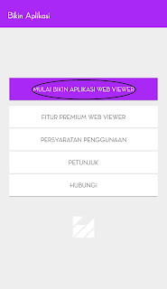  tekan MULAI BIKIN APLIKASI WEB VIEWER untuk membuat aplikasi