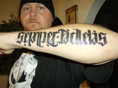 tattoo ambigram