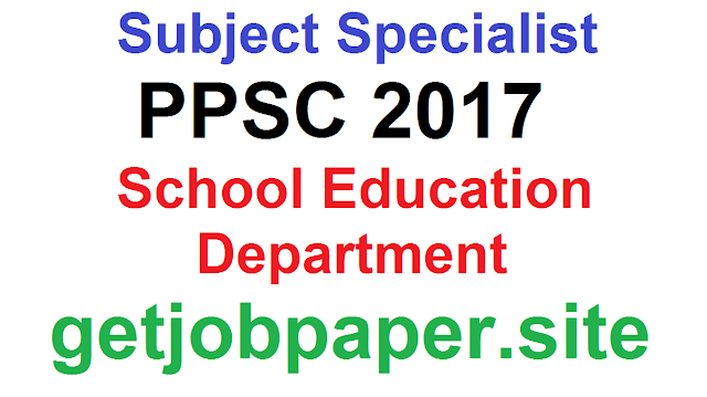 Past Papers of Subject Specialist 2019