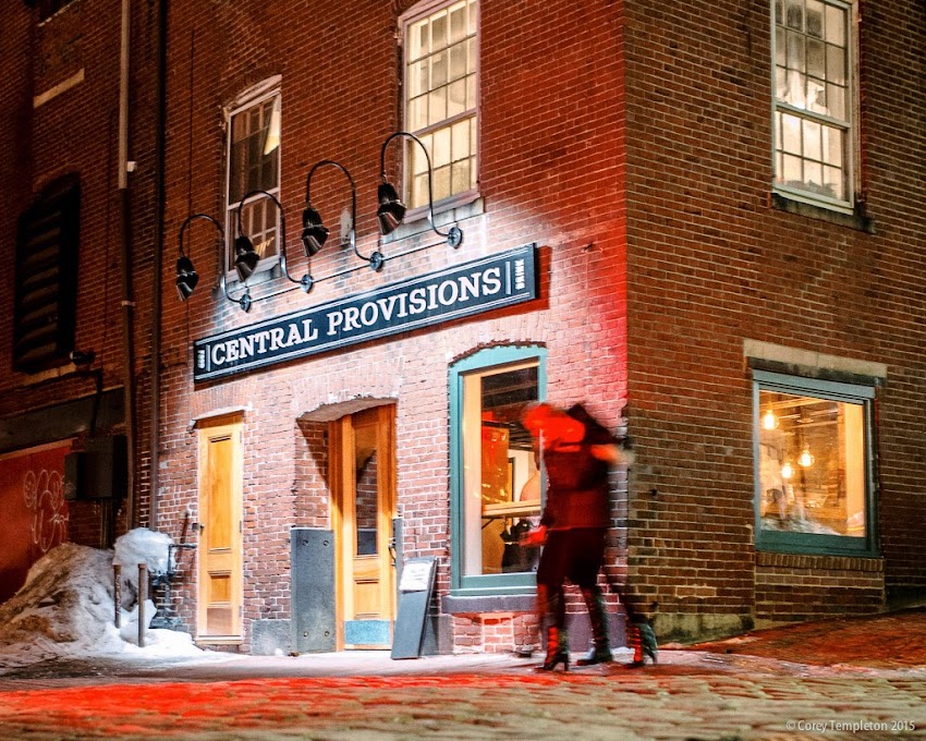 Central Provisions restaurant and bar in Portland, Maine Old Port Fore Street and Wharf Street March 2015 photo by Corey Templeton 