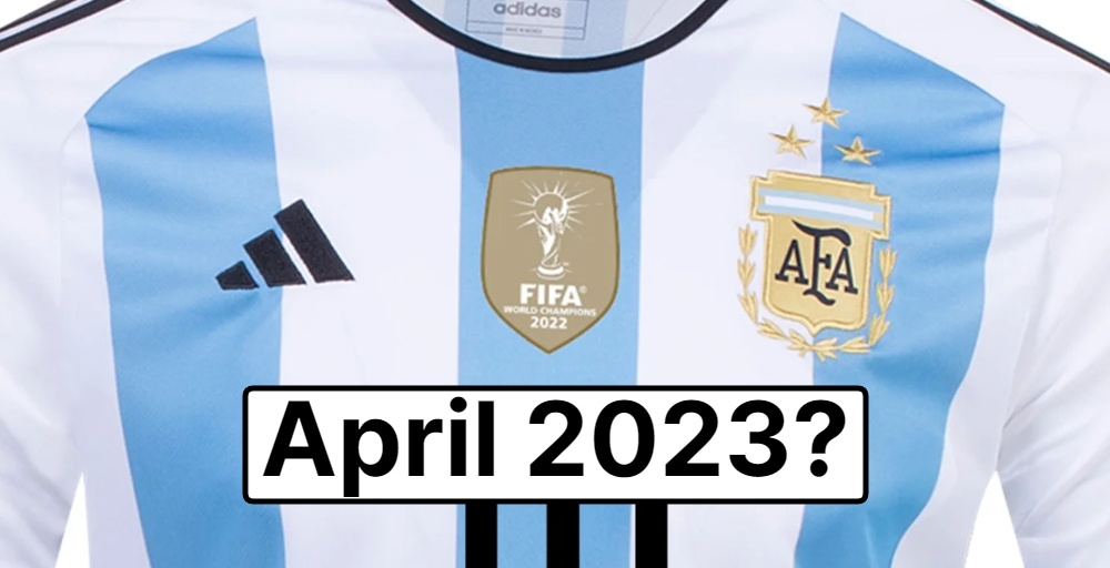 adidas Argentina 2022-23 World Cup 3-Star Men's Home Stadium