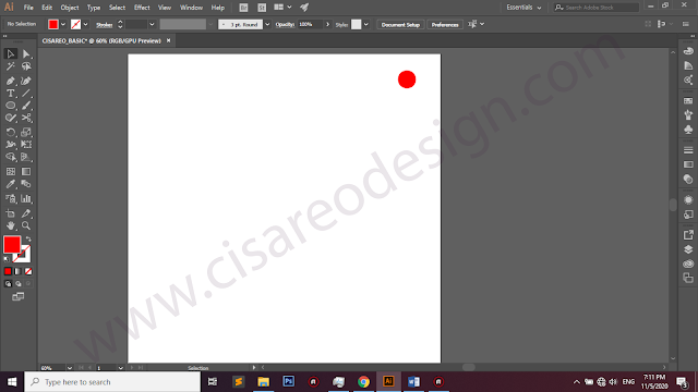 Cara Membuat Objek Melingkar di Adobe Ilustrator