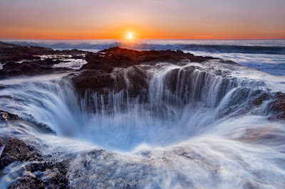 Thor's Well Sunset United States