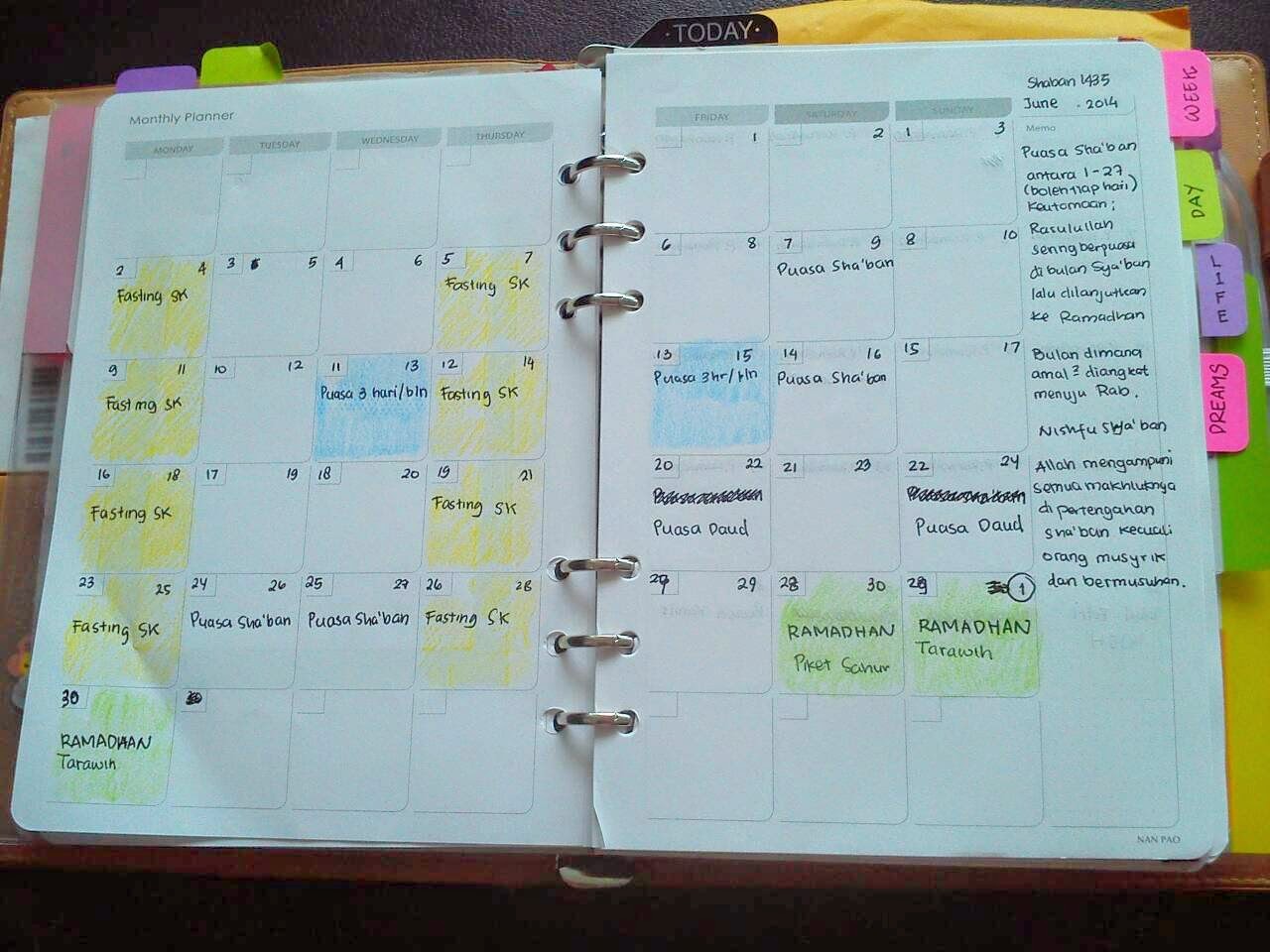 Productive Muslimah = Organized Muslimah (Life Planner 