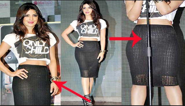 Priyanka Chopra in seen through dress