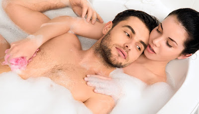 man woman taking bubble bath together shower lovers Real Signs of True Love in a Relationship