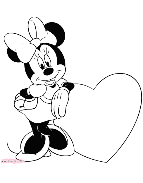 Disney Valentines Day Coloring Pages 