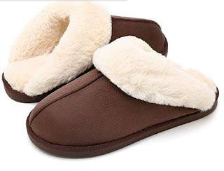 HomyWolf Comfy Womens Slippers, Fluffy Women Memory Foam Slippers for Indoor Outdoor, Ladies Slip On House Shoes