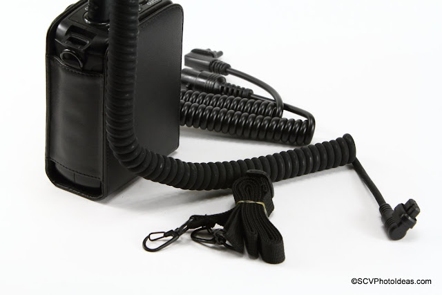 Triopo LE-28 Battery Pack connector cables and strap