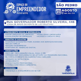 Espaço do Empreendedor Itinerante São Pedro