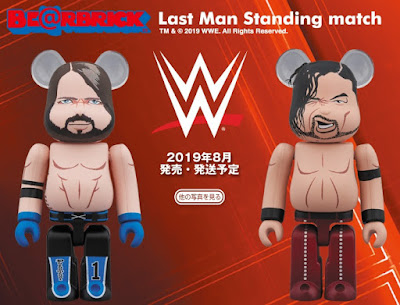 WWE AJ Styles vs Shinsuke Nakamura 100% Be@rbrick Figures by Medicom Toy