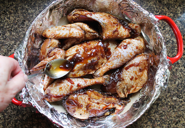 Food Lust People Love: A little bit sweet with a welcome sharp orange bite, this marmalade-glazed baked chicken tender on the inside and sticky and more-ish on the outside. You will be licking your fingers and eating the sauce with a spoon. 