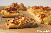 Tarta de manzana, almendras y coco