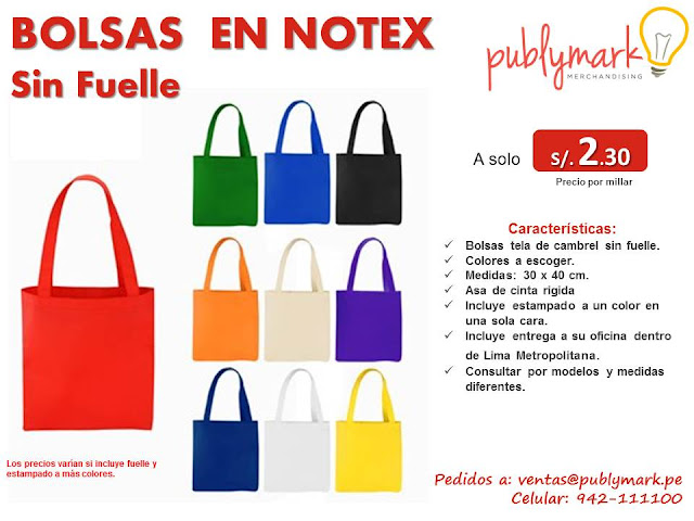 Bolsas de notex