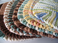 a pile of dishcloths