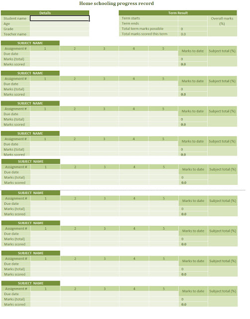 Homeschooling Progress Tracker