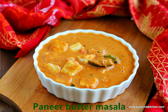 Paneer butter masala