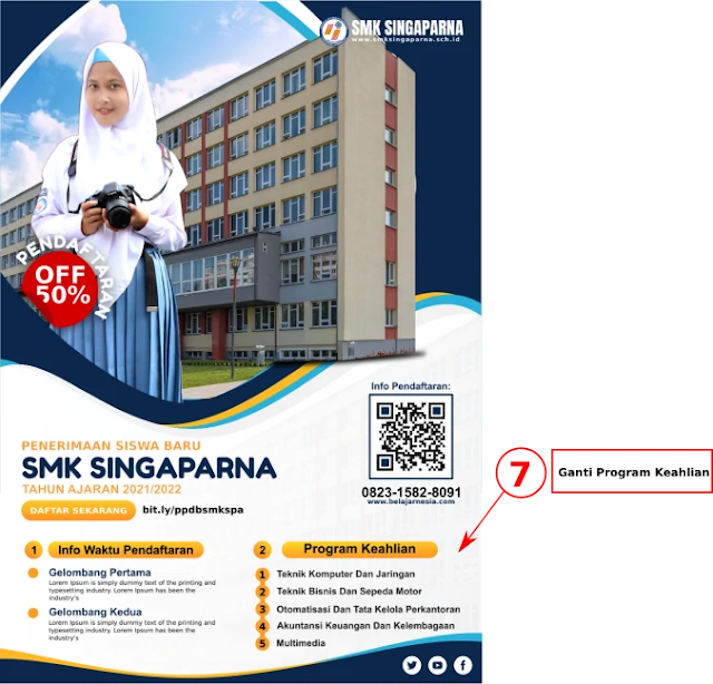 Download Brosur Penerimaan siswa baru SMK Gratis