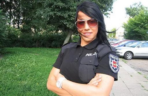 Natalia Rogozińska is currently the most popular police woman in Poland