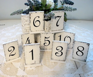 Wedding Table Numbers