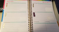 Blog planner setup before pen