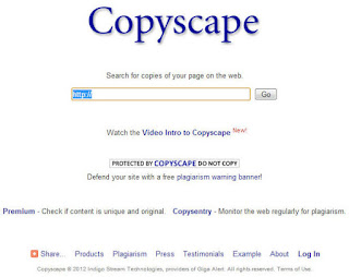 Copyscape - Plagiarisme Checker
