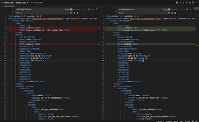 Comparing Workflow Templates in SAP