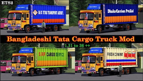 Ets2 || Bangladeshi Tata Cargo Truck Mod 1.31 to 41 showcase + Link