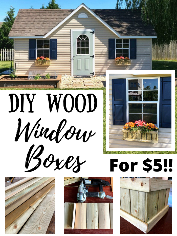DIY Wood Window Boxes For $5!!