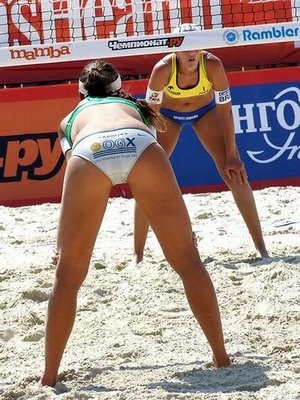 Women beach volleyball in Moscow